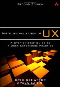 cover of Institutionalization of UX